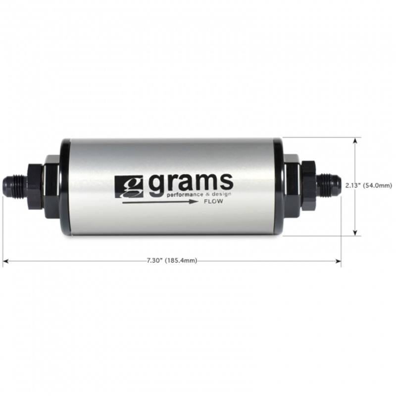Grams Performance 100 Micron -8AN Fuel Filter g60-99-0108