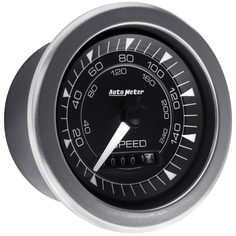 Autometer Chrono 3-3/8in 160MPH Electric Programmable Speedometer Gauge 8188 image 5