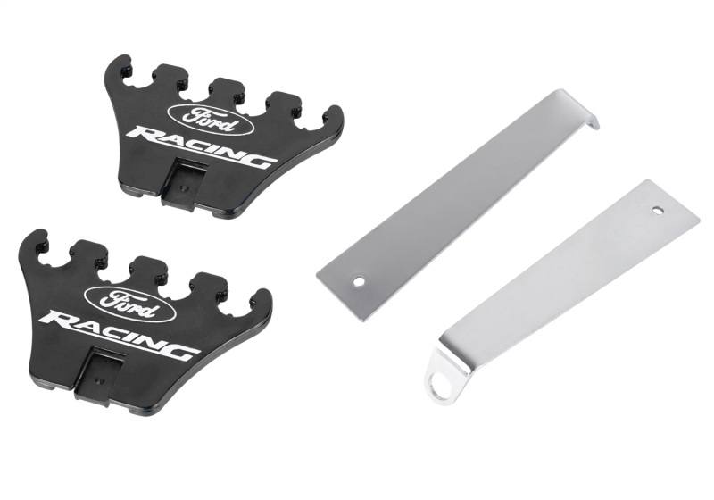 Ford Racing Logo Wire Loom Chome Base/Black 302-640 image 5