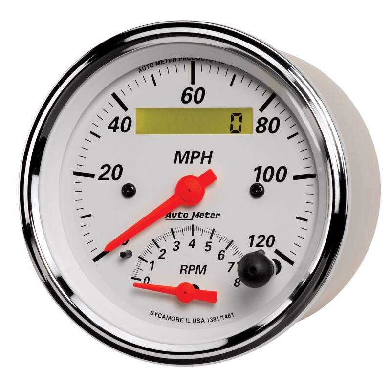 AutoMeter 3-3/8in A/W Tach/Speedo Combo 1381 image 2