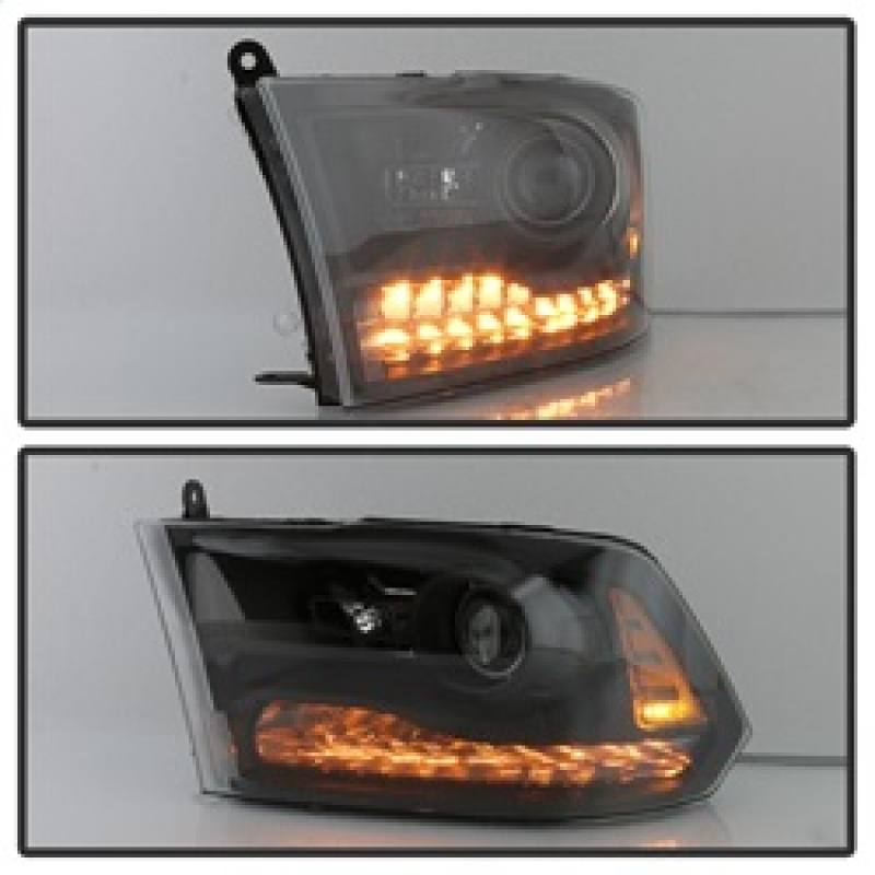 xTune Dodge Ram 13-17 ( w/ Factory Projector LED) Projector Headlight - Black HD-JH-DR13-P-BK 9040238 image 11