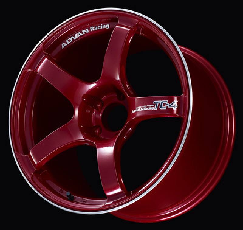 Advan TC4 17x7.5 +48 5-112 Racing Candy Red & Ring Wheel yad7f48mcrr