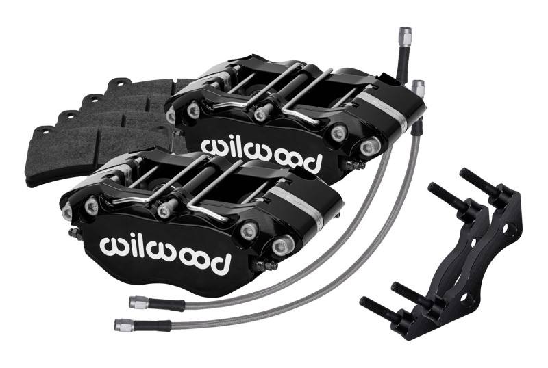 Wilwood 69-83 Porsche 911 Rear Dynapro Caliper Kit 3in MT - Black 14016676
