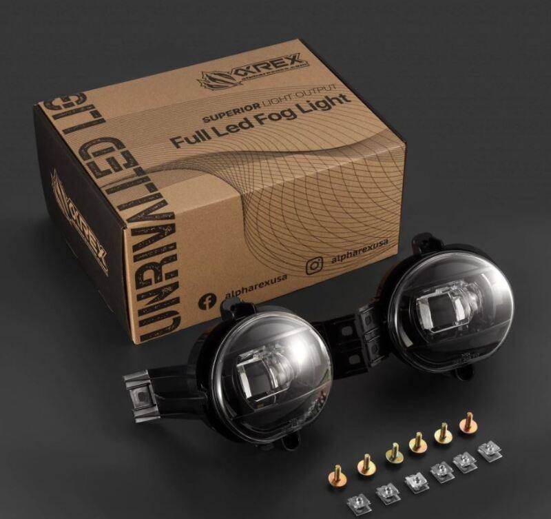 Alpharex 02-08 Dodge Ram 1500/03-09 Ram 2500/3500 DoubleTap Dual Color LED Proj Fog Lights - Wt/Ambr 210005 image 2