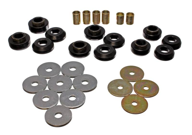 Energy Suspension 75-79 Chevrolet Nova / Chevy II Black Body Mount Set 3.4129g