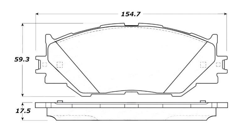 StopTech Street Brake Pads Lexus IS250, Front 308.11780 image 6