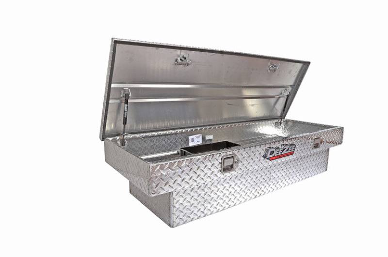 Deezee Universal Tool Box - Red Crossover - Single Lid BT Alum Mid Size dz8163