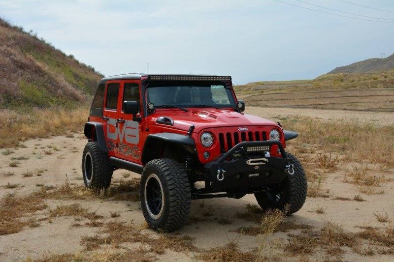 DV8 Offroad 07-18 Jeep Wrangler JK Metal Heat Dispersion Hood - Primer Black hdmb07-02 image 9