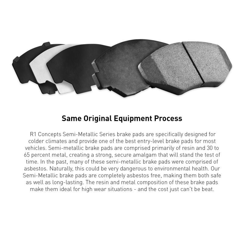 R1 94-10 Jaguar Vanden Plas Rear Semi Met Brake Pads 2311-0688-00 image 5