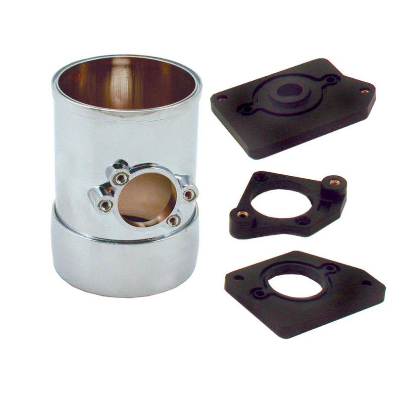 Spectre Air Flow Sensor Mount 3in. w/Collar - Chrome 8705 image 2