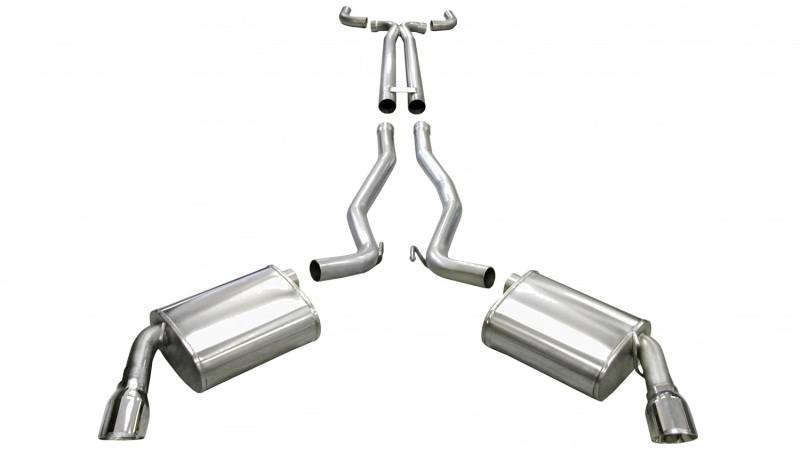 Corsa Camaro SS Exhaust System with 4 inch tips XO-Pipe, SPORT - LS3 w/ 6-Spd Manual 14951 image 2