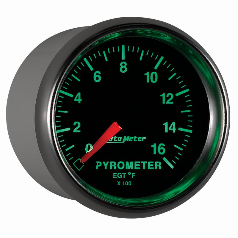 Autometer GS 0-1600 degree F Full Sweep Electronic Pyrometer Gauge 3844 image 6