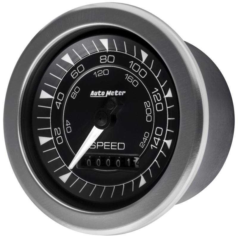Autometer Chrono 3-3/8in 160MPH Electric Programmable Speedometer Gauge 8188 image 3