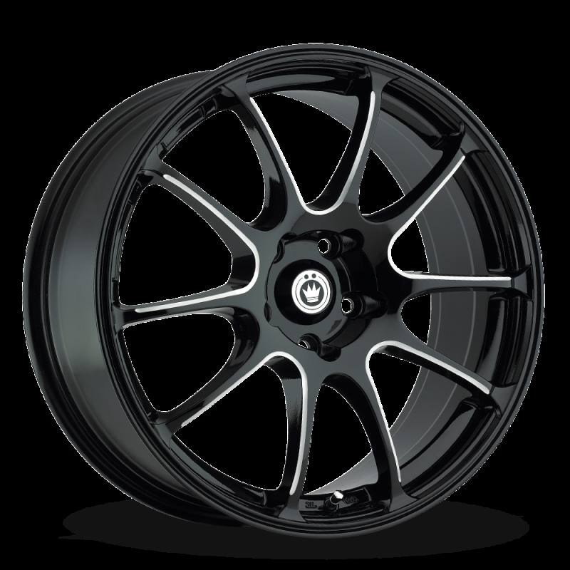 Konig Illusion Black Ball Cut Machined Wheel (18x8"/5x114.3mm)