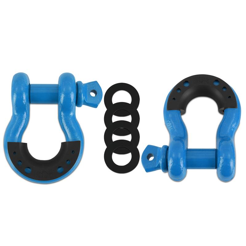 Borne Off-Road Borne D-Ring Shackle Set Blue bndrbl