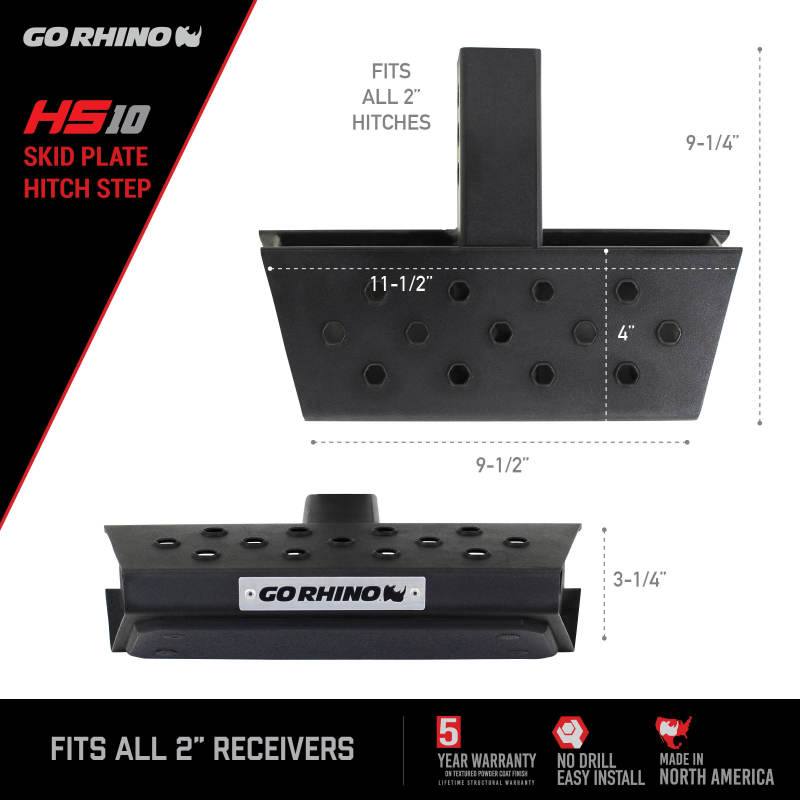 Go Rhino HS-10 Hitch Skid Step hs1012t image 4