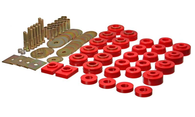 Energy Suspension Body Mount Set - Red 3.4160r image 2