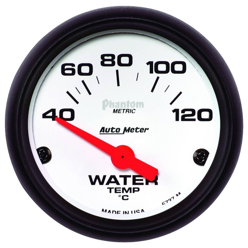 Autometer Phantom 52mm 40-120 Deg C Electronic Water Temp Gauge 5737-M image 3