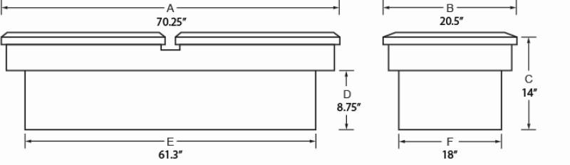 Lund 67-99 Chevy CK Challenger Tool Box - Brite 5150 image 2