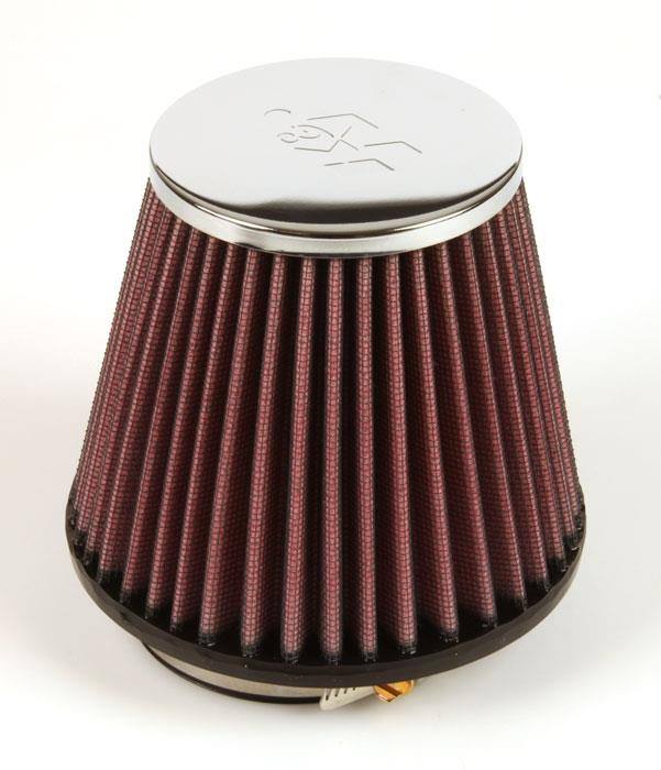 K&N Universal Chrome Filter 2.875in Flange ID / 5.188 Base OD / 3.5in Top OD / 4.438in Height RC-4570 image 2
