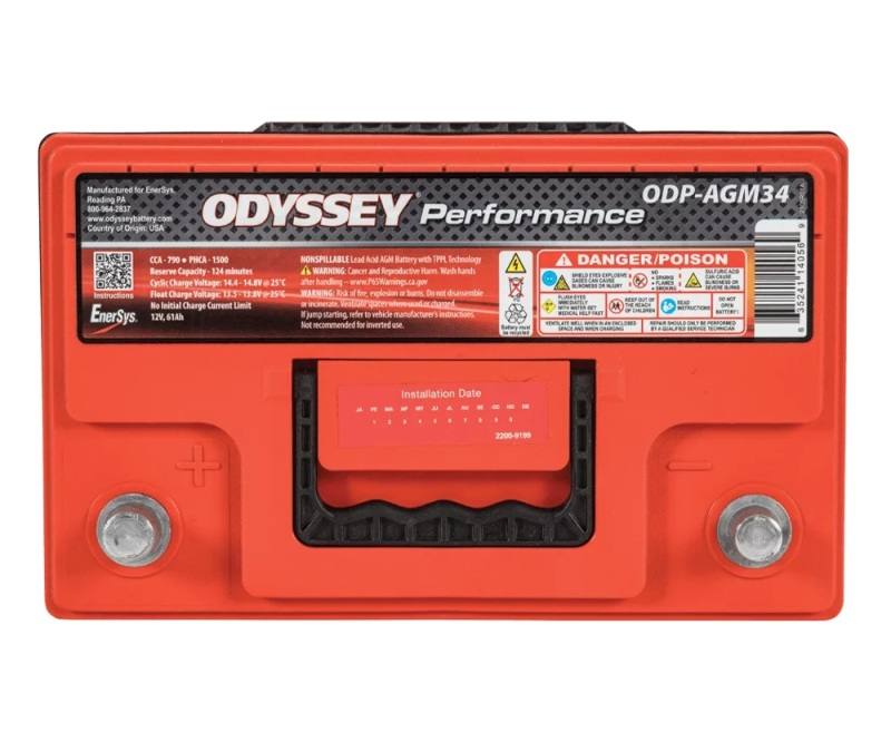 ODYSSEY BATTERY Battery 790CCA/990CA odp-agm34 image 4