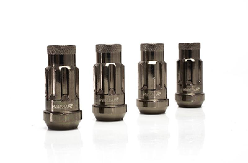 Wheel Mate WM14R 14x1.50 Wheel Locks Titanium Chrome 4 PCS wm14r02t