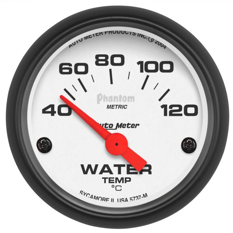Autometer Phantom 52mm 40-120 Deg C Electronic Water Temp Gauge 5737-M image 2