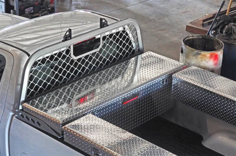 Deezee 13-23 Dodge/Ram Ram Cargo Management Cab Rack - Silver Mesh dz95058r image 4
