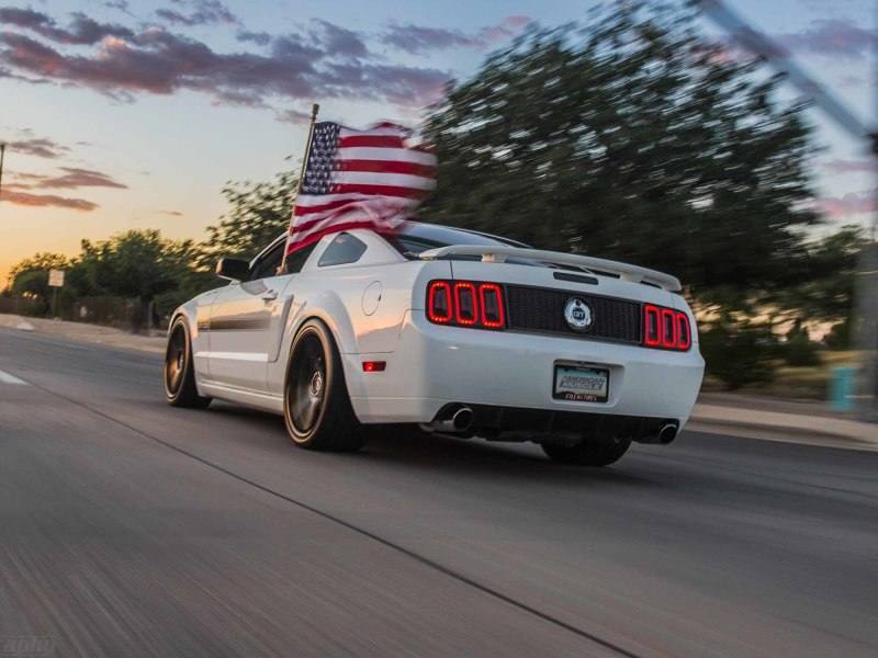 Raxiom 05-09 Ford Mustang Gen5 Tail Lights- Black Housing (Smoked Lens) 49169 image 4
