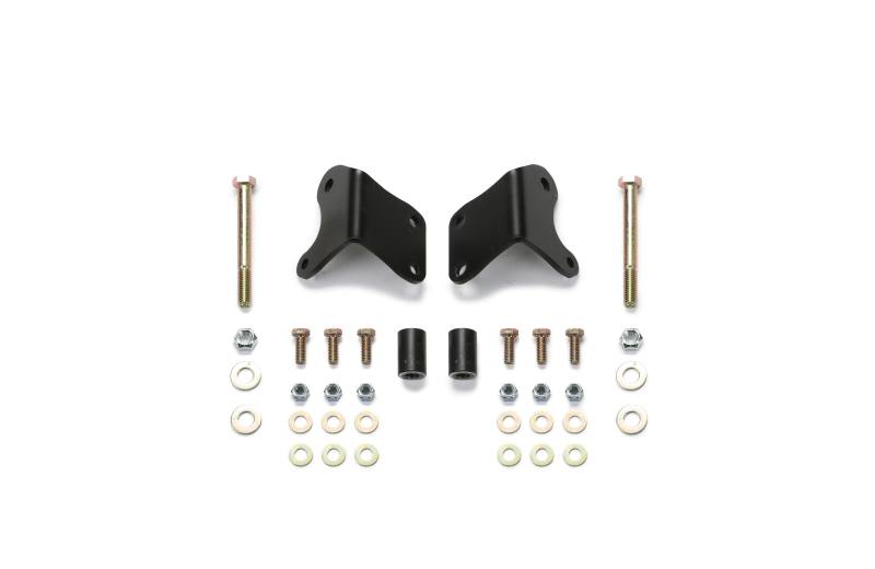 Fabtech 07-18 Jeep JK 4WD Front Lower Shock Mount Relocation Brackets fts24141