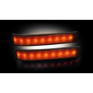 Recon Ford F150 and Raptor Amber LED Side Mirror Markers - Smoked