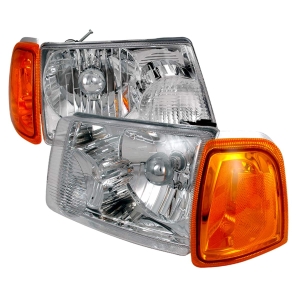 Spec-D Ford Ranger Headlights +corner Chrome