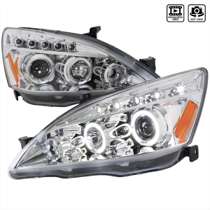 Spec-D Tuning Honda Accord Halo Led Projector Chrome