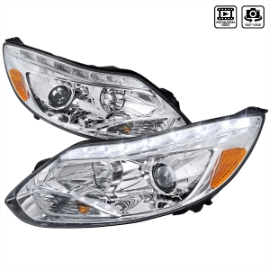 Spec-D Tuning Ford Focus Projector Headlight - Chrome