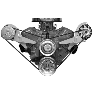 ALAN GROVE COMPONENTS Alt.Bracket BBC Short Pump Low Pro/Vette-Camar