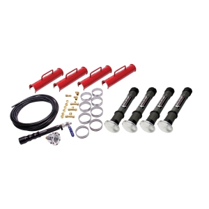 ALLSTAR PERFORMANCE Air Jacks Complete Kit 4pcs 15.25in w/Dirt Foot