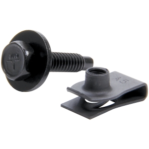 ALLSTAR PERFORMANCE Body Bolt Kit w/ Clips 10pk Black