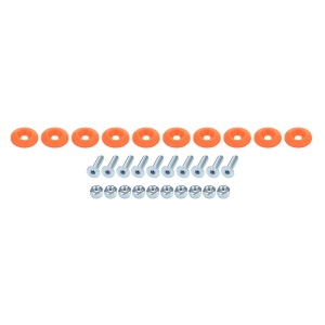 ALLSTAR PERFORMANCE Countersunk Bolt Kit Fluorescent Orange 10pk