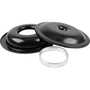 ALLSTAR PERFORMANCE LW 14in A/C Kit Black No Element 1in Spacer