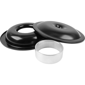 ALLSTAR PERFORMANCE LW 14in A/C Kit Black No Element 2in Spacer