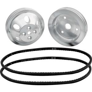 ALLSTAR PERFORMANCE 1:1 Pulley Kit for use w/o Power Steering