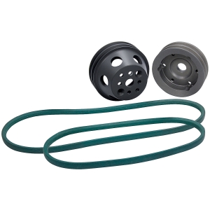 ALLSTAR PERFORMANCE 1:1 Pulley Kit Block Mount PS Premium