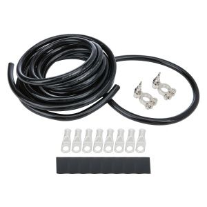 ALLSTAR PERFORMANCE Battery Cable Kit 2 Ga. 1 Battery All Black