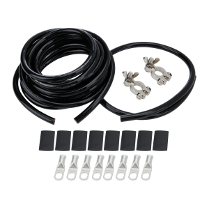 ALLSTAR PERFORMANCE Battery Cable Kit 4 Ga. 1 Battery All Black