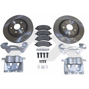 Crown Automotive RT Off-Road Jeep Big Brake Kit - BlackUnpaintedSilver
