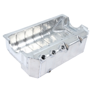 CHAMP PANS SBC Dry Sump Oil Pan w/ Dart Block #12AN ORB