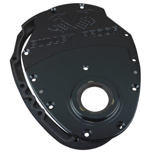CVR PERFORMANCE SBC Billet Timing Cover 2-Piece - Black Anodized