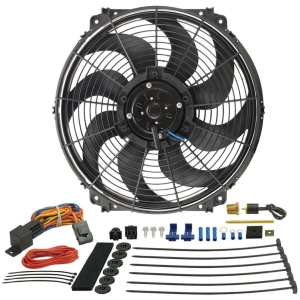 DERALE 16in Tornado Fan and Thermostat Kit