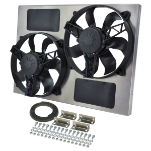 DERALE Dual RAD Fan w/Alum Shroud Assembly