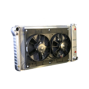 DEWITTS RADIATOR Radiator w/Fans Chevelle 68-72 Auto Trans Raw